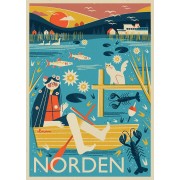 Norden Sensommarkväll plansch 50x70